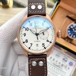 Best Quality Replica IWC Big Pilots Rose Gold case (blasted) Watches 45mm